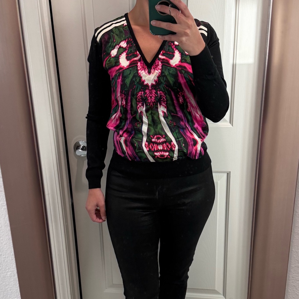 Barbara Bui Black and Pink Sweater